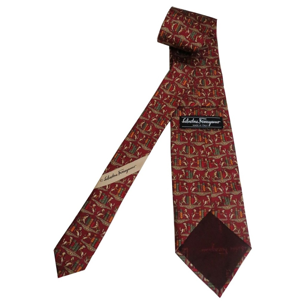 SALVATORE FERRAGAMO 100% Silk Mens Tie